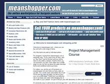 Tablet Screenshot of meanshopper.com